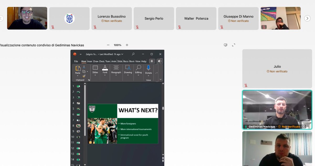 Niccolò Scavuzzo (@nico_scavu) on Twitter photo We are back online for the second scouting web-conference in collaboration with <a href="/Italbasket/">Italbasket</a>/ Piedmont.
Tonight we talk about the <a href="/bczalgiris/">BC Zalgiris Kaunas</a> Recruitment Process with my friends from Zalgiris Kaunas, <a href="/NavickasGed32/">Gediminas Navickas</a> and <a href="/TauSlezas/">Tautvydas Slezas</a> 🤝🏻🇱🇹
A lot of ideas will be exchanged💡 We are back online for the second scouting web-conference in collaboration with <a href="/Italbasket/">Italbasket</a>/ Piedmont.
Tonight we talk about the <a href="/bczalgiris/">BC Zalgiris Kaunas</a> Recruitment Process with my friends from Zalgiris Kaunas, <a href="/NavickasGed32/">Gediminas Navickas</a> and <a href="/TauSlezas/">Tautvydas Slezas</a> 🤝🏻🇱🇹
A lot of ideas will be exchanged💡