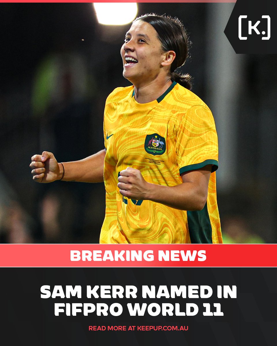 What a 𝐬𝐮𝐩𝐞𝐫𝐬𝐭𝐚𝐫 🇦🇺🌟 @samkerr1 has been voted into the 2023 FIFA @FIFPRO Women's #World11 by her fellow players 🌏👏 It's the second consecutive year that Kerr has been named in the World 11.