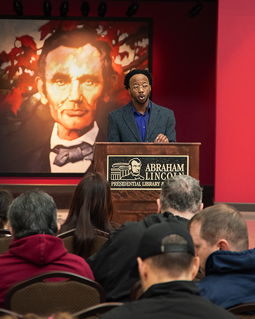 ALPLM's tweet photo. Our thanks to everyone who braved the cold to hear actor Reggie Guyton perform Martin Luther King Junior's "I Have a Dream" speech. Special thanks to the parents who made sure their children got to hear King's powerful words.
#MLK #MLKDay #MLKBirthday #IHaveADream #ALPLM https://t.co/Pwk1tOBcXy