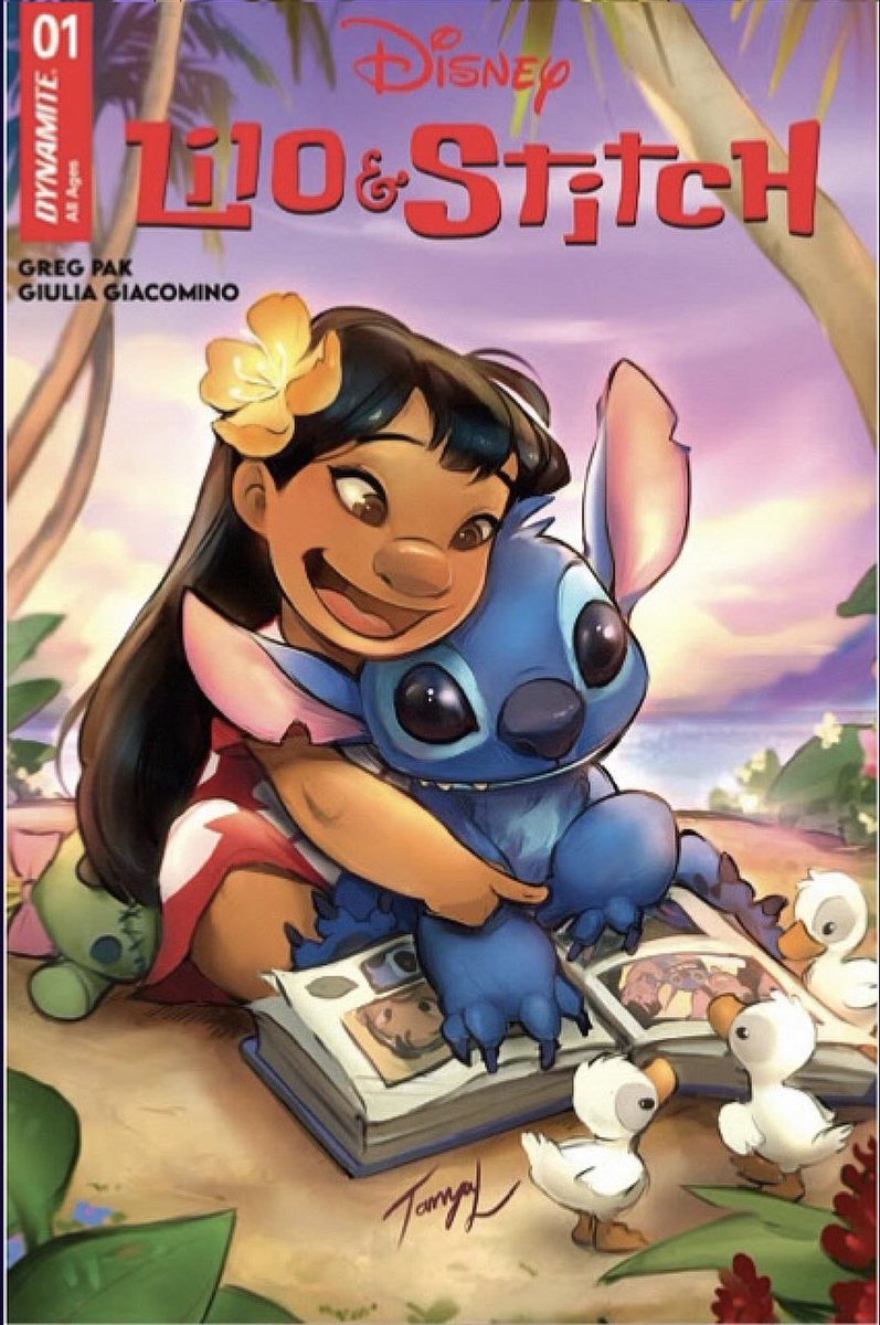 TanyaLehoux's tweet photo. I’m so incredibly excited to share my variant cover for Lilo & Stitch issue #1! 🌺🚀 ✍️ If you are going to Megacon, make sure to pick up the virgin cover! 😍✨ #liloandstitch #disney #disneymovie #ohanameansfamily #thecomicmint https://t.co/UWf4604Auj