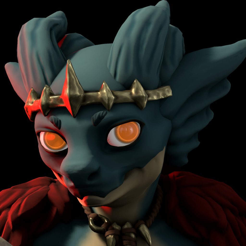 Ruby_LazyGoblin's tweet photo. Very productive stream today! Some #LazyForge, starting with @KoboldVori!
Fun little experiment to make a kobold face with the face customizer! I hope you like it!
This was done with #HeroForge https://t.co/jKI8iRDNPm