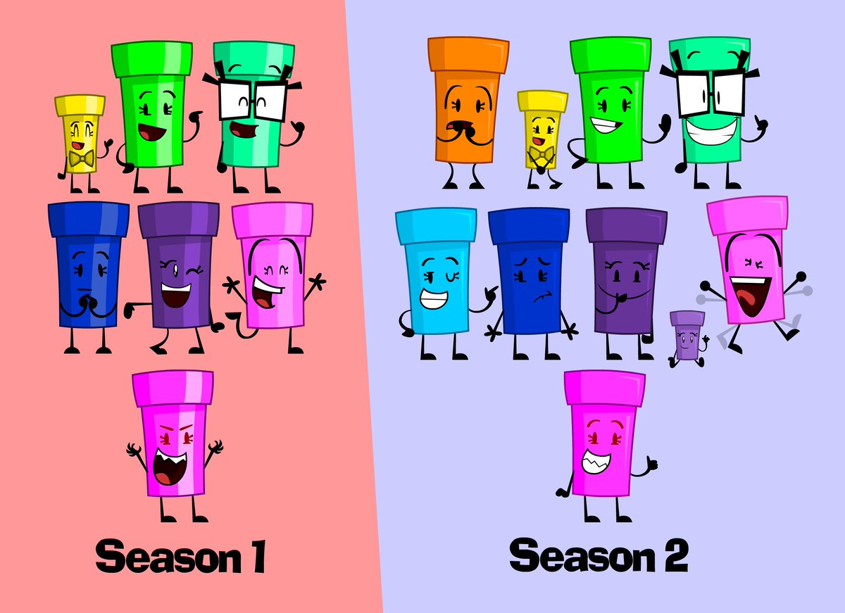 henson_ib's tweet photo. I've updated the character bodies for Season 2, also added 3 new characters there.

The new characters' names are Orange, Cyan, and Lavender. https://t.co/zPIo2eCr6N