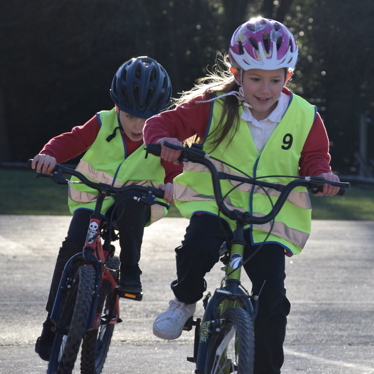 bagthorpeschool's tweet photo. Some of our Year 3 children have been getting to grips with new cycling skills as part of their Bikeability training session today. Well done everyone!! ๐ #CycleSafely #LearnGrowAchieve @TransformTrust https://t.co/7mxuyLoaIr