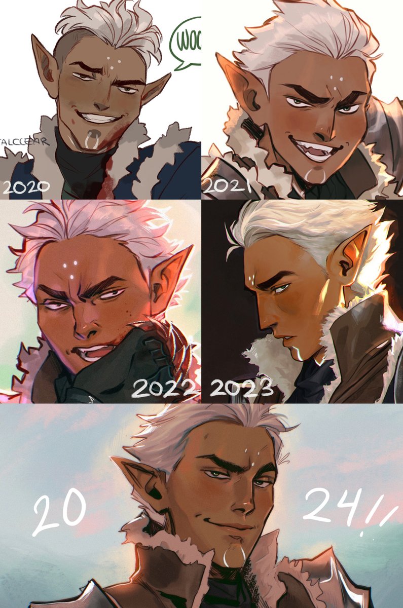 10 year anniversary of drawing Fenris! 🐺 #fenris #DragonAge