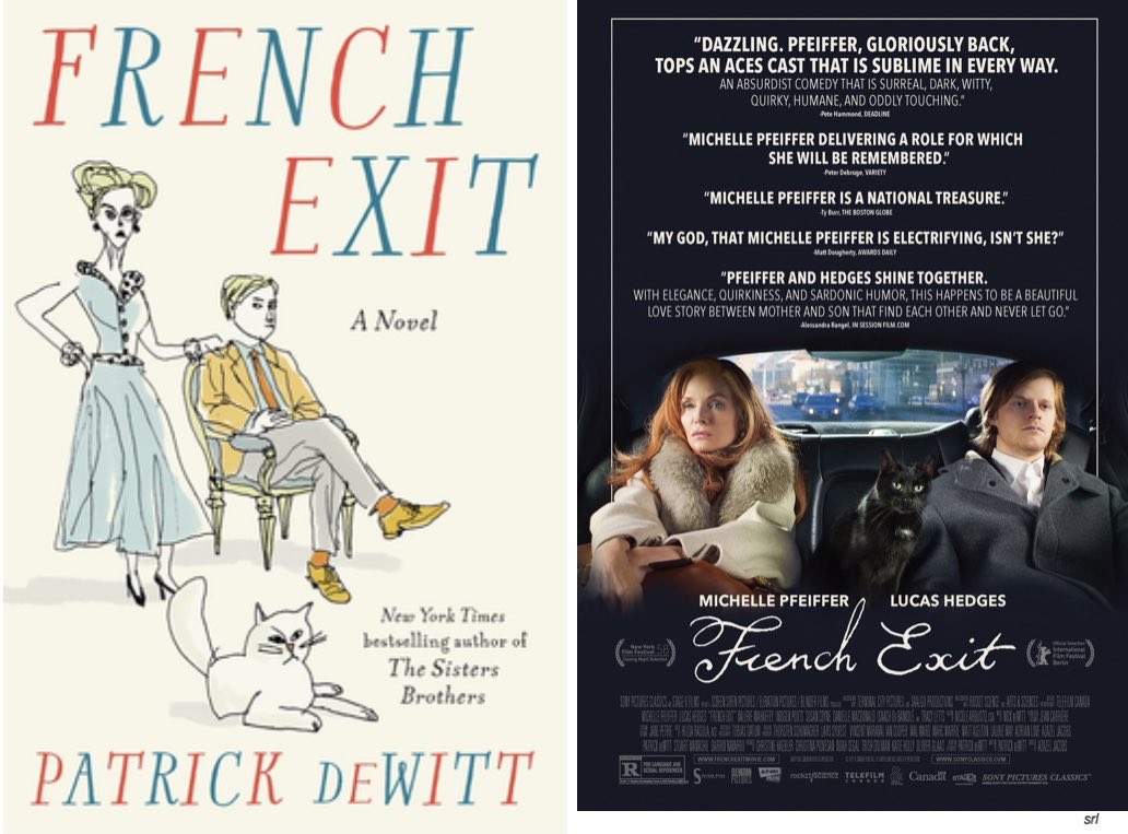 SaveRedlandLibr's tweet photo. 9pm TODAY on @Film4
The 2020 #BlackComedy #Drama film🎥 “French Exit” directed by #AzazelJacobs from a screenplay by #PatrickdeWitt and adapted from his 2018 novel📖
🌟#MichellePfeiffer #LucasHedges #ValerieMahaffey #ImogenPoots #SusanCoyne #DanielleMacdonald #IsaachDeBankolé https://t.co/1AA2OYgciE