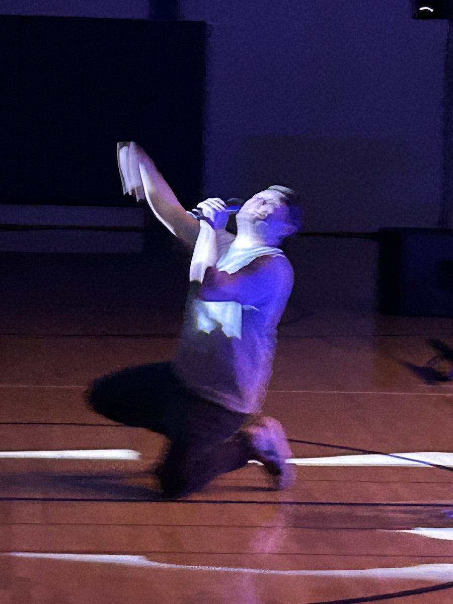 KDewitte71's tweet photo. Corey Greenwood is at Cedar Mountain today.   “You matter”. “Find your harness”. “ someone loves and that is a reason to stay here”#cmpride #cmcougars #coreygreenwood #yourstorymatters https://t.co/0CllYrtMjd