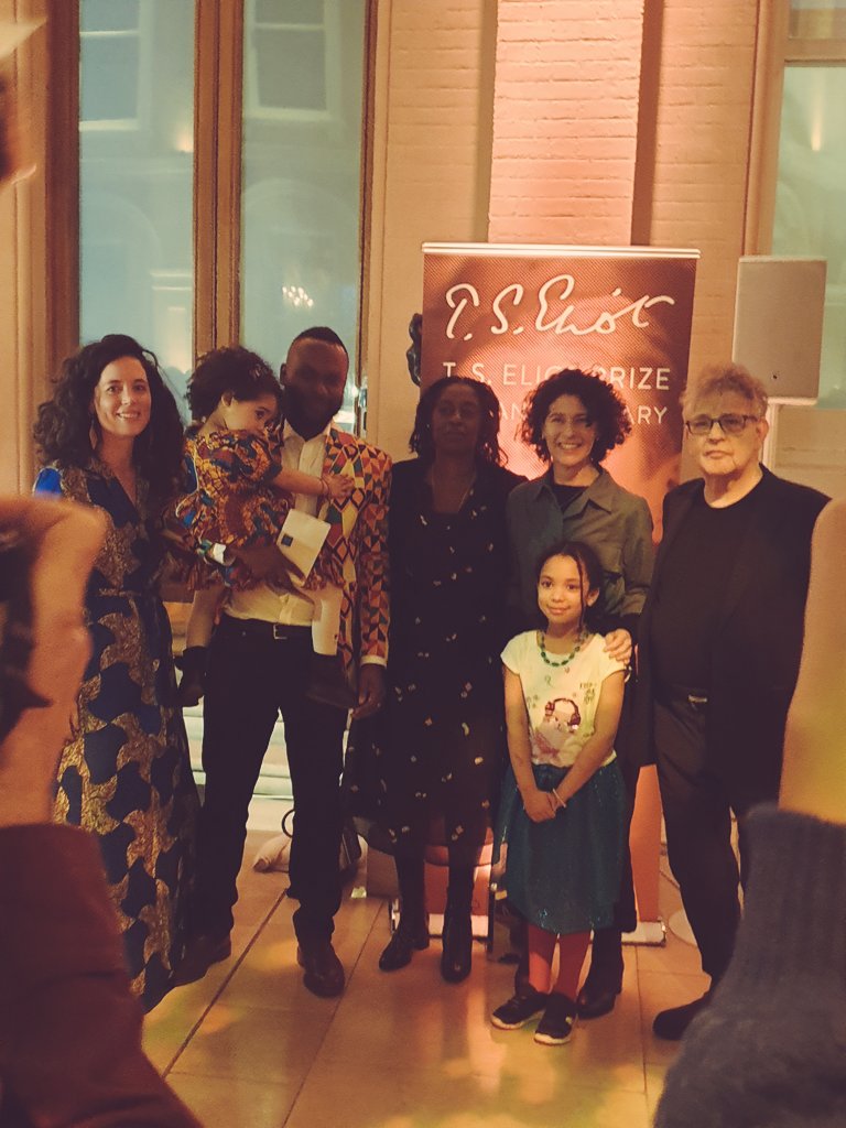 Absolutely thrilled for @jallenpaisant for #SelfPortraitAsOthello @tseliotprize win. Well deserved and a joyful evening and gathering of friends, family and kinships in literature and culture #poetry #Caribbean #Leeds #Jamaica @Carcanet @renaissanceone