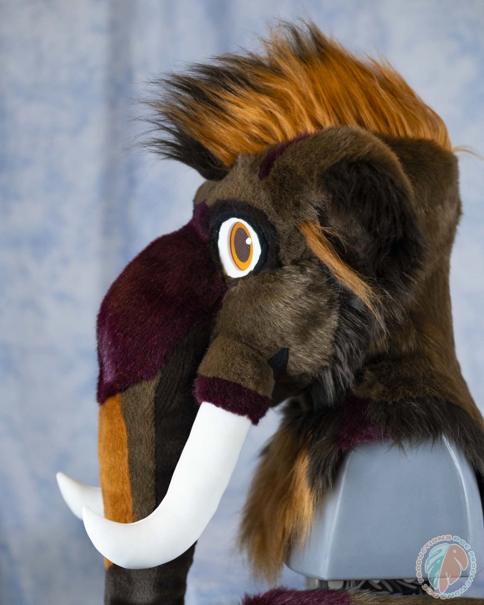 Let’s hear it for prehistory! We’re bringing woolly mammoths back from extinction with this adorable fursuit partial. 🦣 This COOL GUY is available for FCFS offers over 💲4k! If you're interested, please email CFStudiosMail@gmail.com . Measurements and details below!