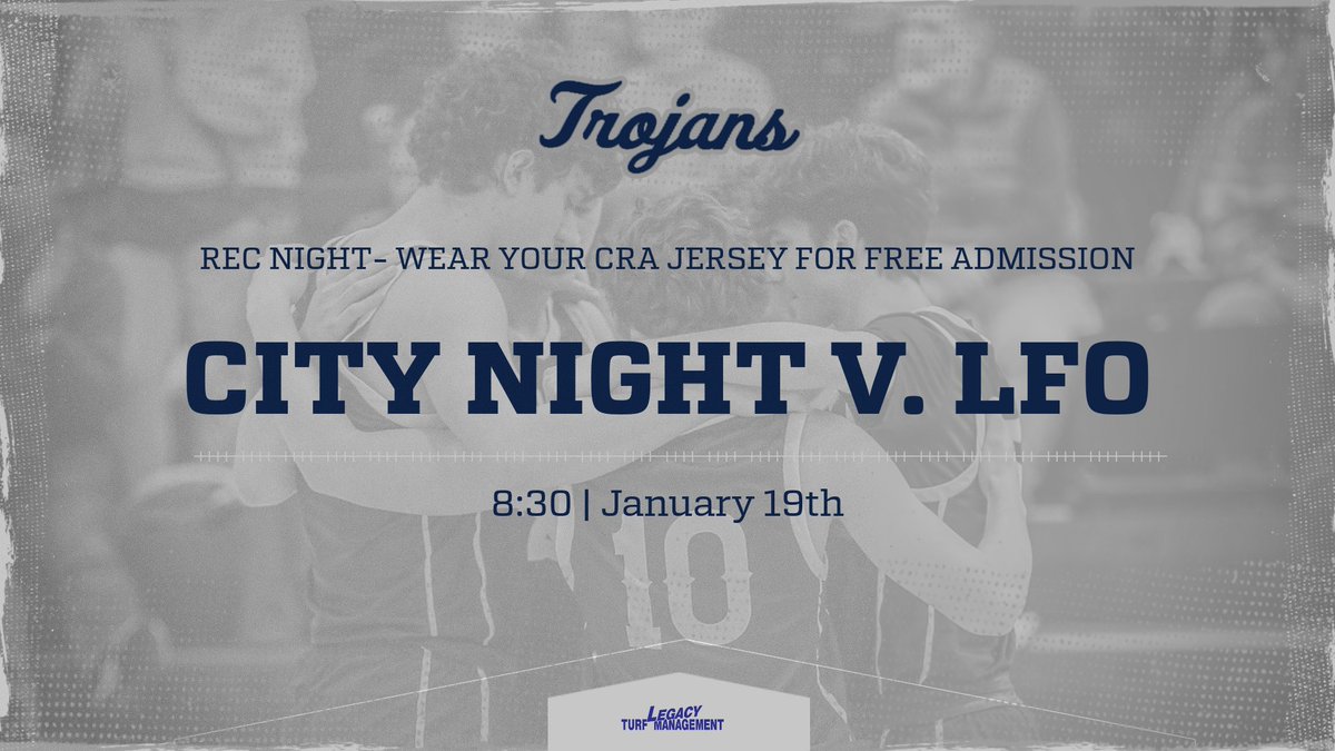 GordonLeehoops's tweet image. Tomorrows matchup @ Adairsville has been moved to Wednesday(1/17) @ 6:30 due to weather. The Trojans will host LFO Friday night (1/19) for Rec Night. Wear your CRA uniform for free admission.  All four teams @ home