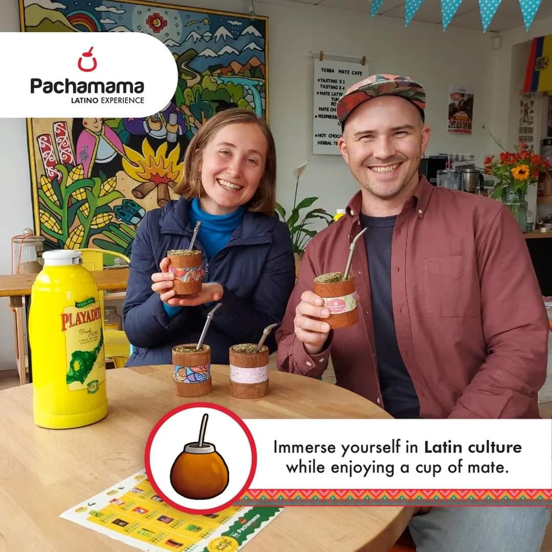 RutaYerbaMate's tweet photo. Sumergite en el vibrante mundo de los sabores de Yerba mate en nuestro #MateBar en @pachamamaNZ @rutayerbamate!
Desde sabores tradicionales hasta infusiones únicas, nuestro #MateBar es tu puerta a una verdadera experiencia latina. ¡Te esperamos! https://t.co/IwJM4NJi8p