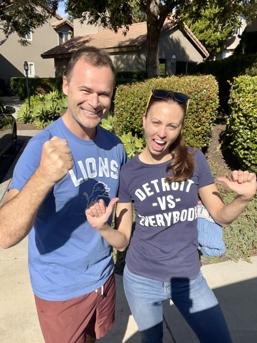 When your missus is a Detroiter 🏈 Huge win for the boys last night! 👊 #GoLions #AllGrit
