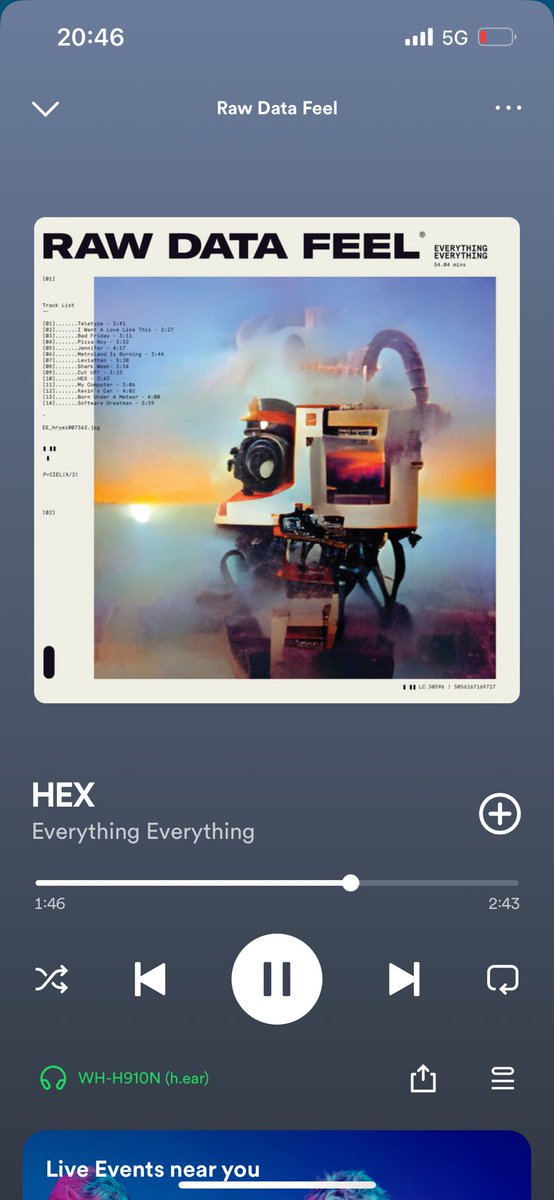 AlixFox's tweet image. Can barely contain myself listening to this on headphones on the bus. THIS BAND THRILLS ME!!!! Overwhelming in a way that makes you grateful for every synapse.
Can't wait to see them live again in April 🪄✨
@E_E_ #EverythingEverything