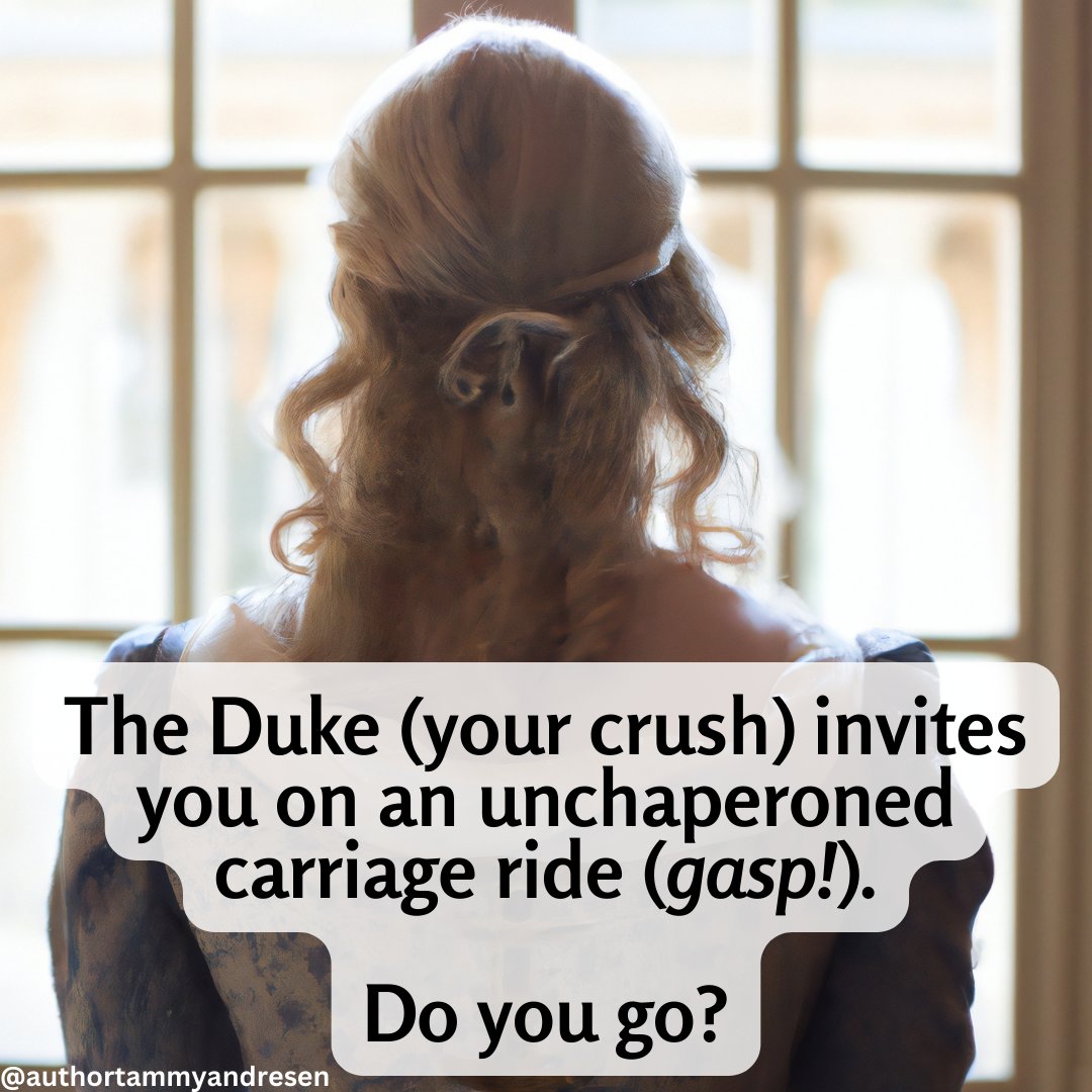 TammyAndresen's tweet photo. Do you go?
#romance #historicalromance #RomanceReaders #HistoricalFiction #Regency #Victorian #readerquestion #RomanceReaders #romancebooks https://t.co/CCpT7YYnz8