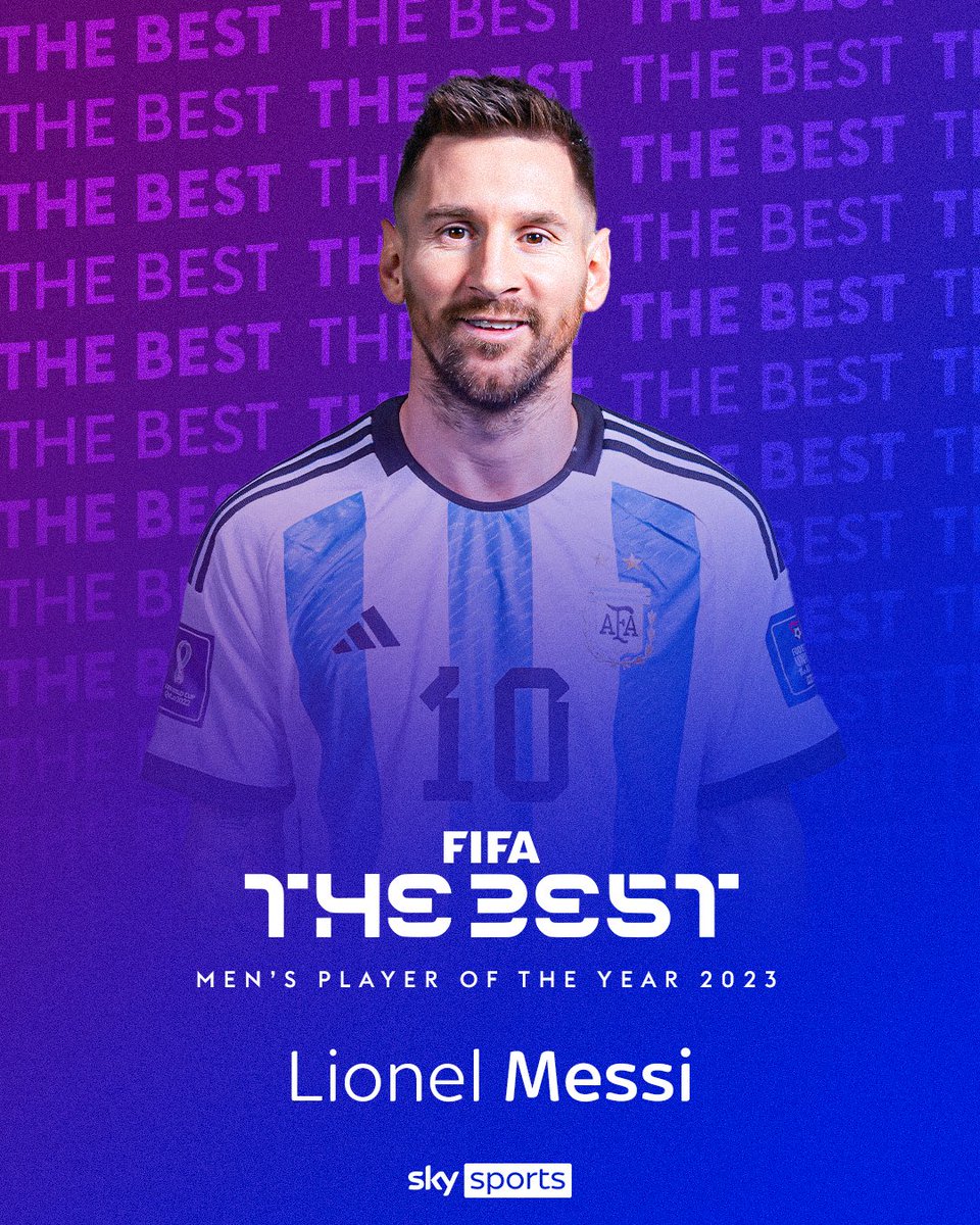 BREAKING: Lionel Messi has been named FIFA’s The Best Men’s Player! 🌟