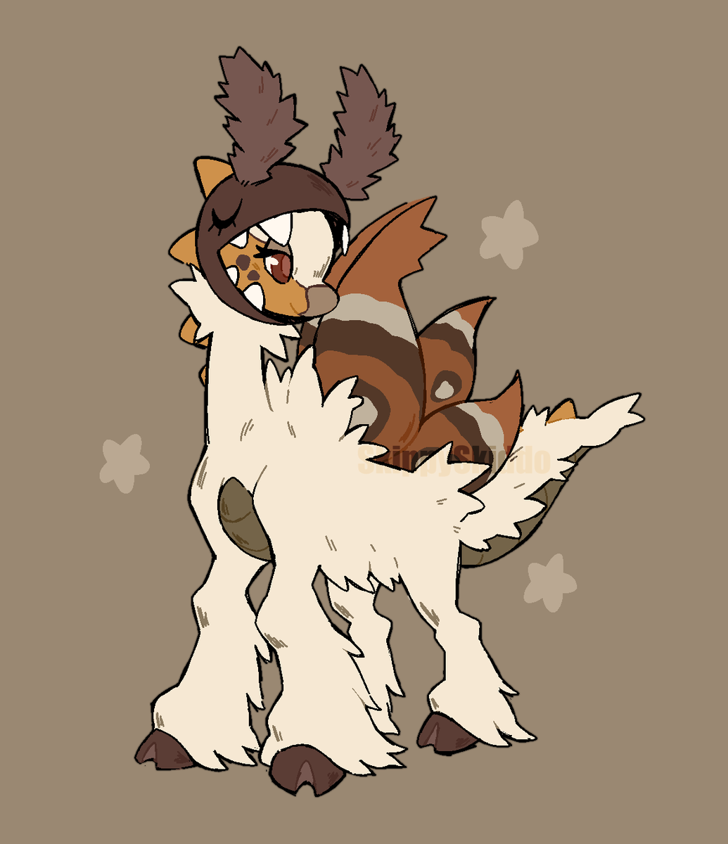 SkippySkiddo's tweet photo. a sweet fluffy Farigiraf/Slither Wing fusion https://t.co/qnzH2Vk7ML