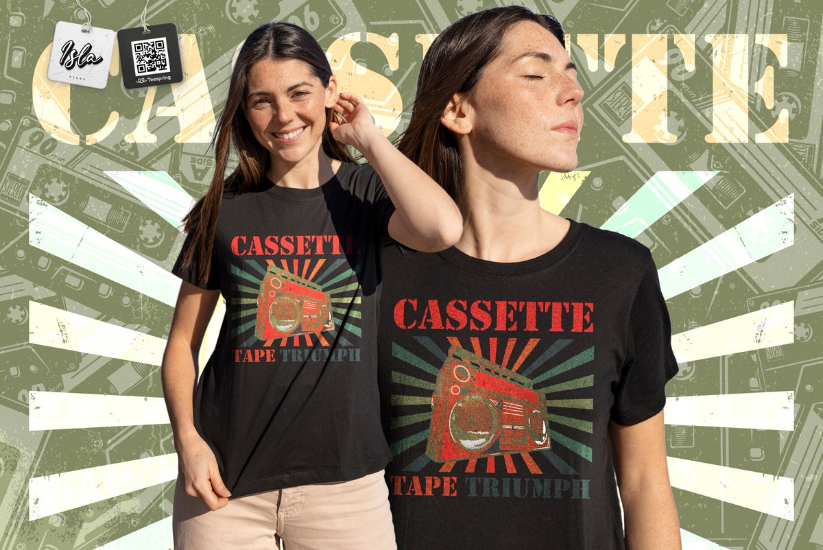 🎧Cassette Tape Triumph | T-Shirt
Step back in time with our exclusive 'Cassette Tape Triumph' tee, a nostalgic homage to the iconic music culture of the 1980s.
#mixtapememories #neonnostalgia #totally80svibes
👕👉 2u.pw/2WUMpbc