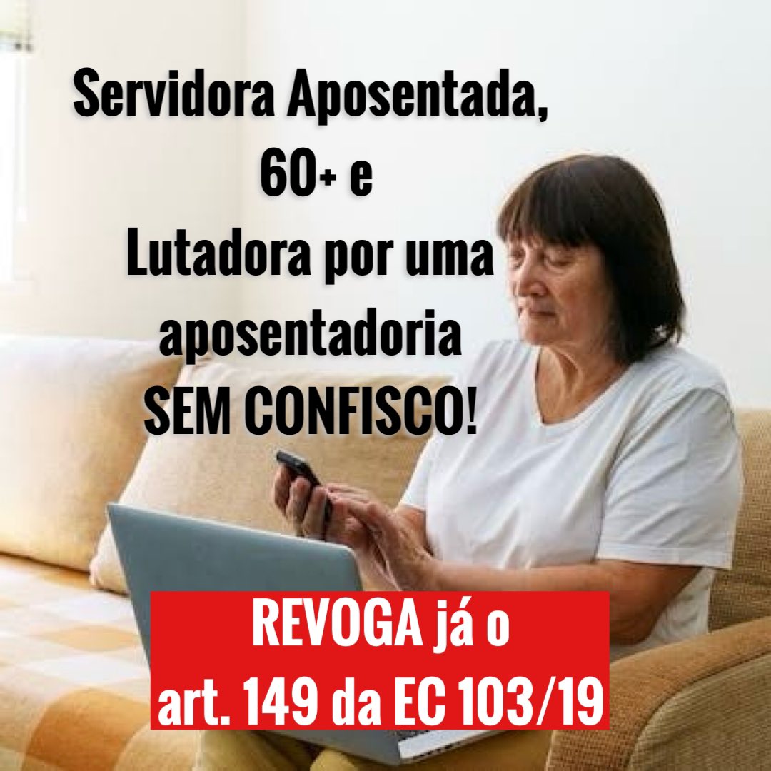larissasegundo1's tweet photo. É desesperador ter o Art 149 EC 103/19 que pode confiscar as aposentadorias de qualquer servidor aposentado, seja Federal/Estado/Municipal. @camaradeputados @ArthurLira_ REVOGUEM essa Emenda. #aposentadosimportam https://t.co/TUnqIVH9RZ