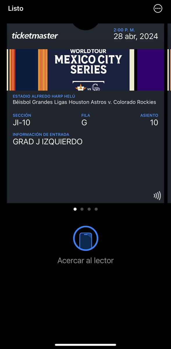 morarjess's tweet photo. Vendo 2 boletos para MLB México City Series, son digitales 100% seguros entras conmigo @VendoBoletosDF @Vendo_Boletos @Boletos_CDMX_ @SobranBoletos #MLB #MexicoCitySeries https://t.co/or4Z5VKnJ3