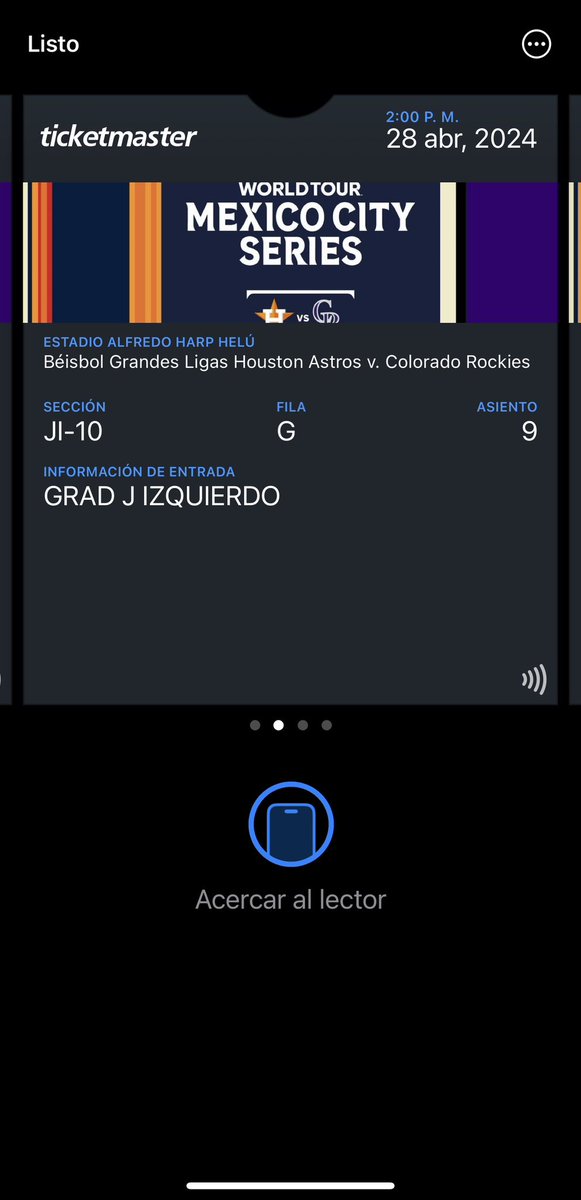 morarjess's tweet photo. Vendo 2 boletos para MLB México City Series, son digitales 100% seguros entras conmigo @VendoBoletosDF @Vendo_Boletos @Boletos_CDMX_ @SobranBoletos #MLB #MexicoCitySeries https://t.co/or4Z5VKnJ3