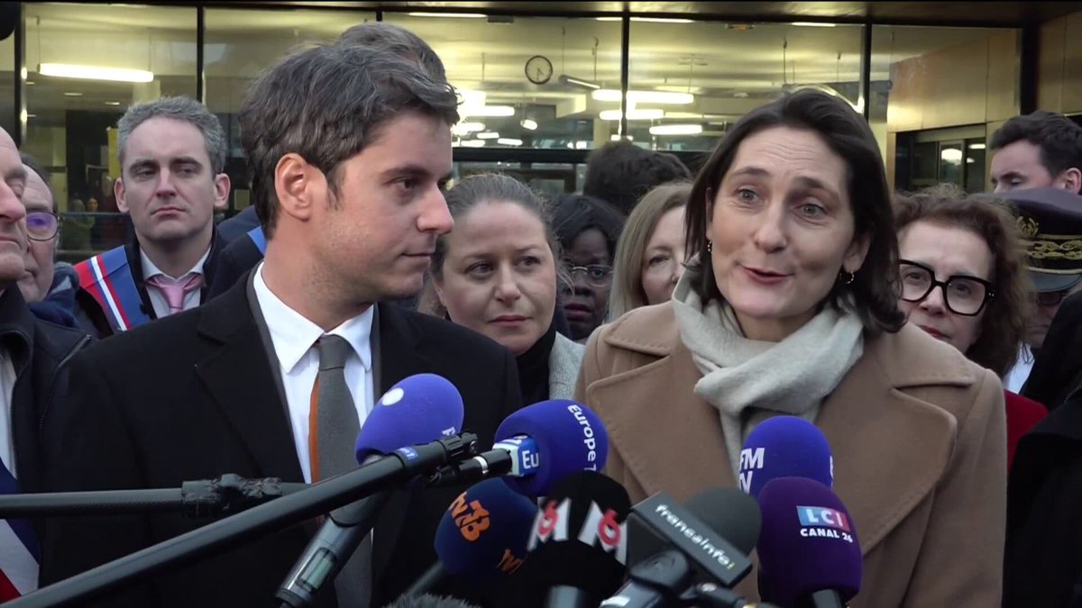 BFMTV's tweet photo. 🔴 INFO BFMTV
Polémique Oudéa-Castéra: la ministre se rendra mardi à l'école Littré, ancien établissement de son fils
https://t.co/6iaZz9kYsE https://t.co/QpMmAhdNJe