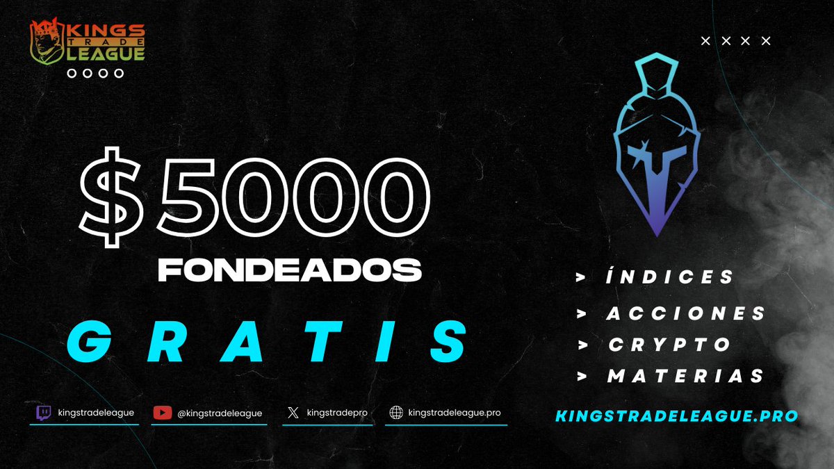 kingstradepro's tweet photo. 👋¡BT Traders, 5.000 $ de #credito!

🥳¡Por fin podemos anunciar la fecha de nuestra primera #Liga  de #trading !

🗓️Dia 1 de Febrero se iniciará la liga en el #broker  @QuoMarkets y se fondeara a todos los usuarios participantes con 5.000$ de crédito.

➡️Credito de 5.000$.
➡️6.500 $ en #PREMIOS.
➡️GRATIS
➡️Sin depósitos.

#Bitcoin
