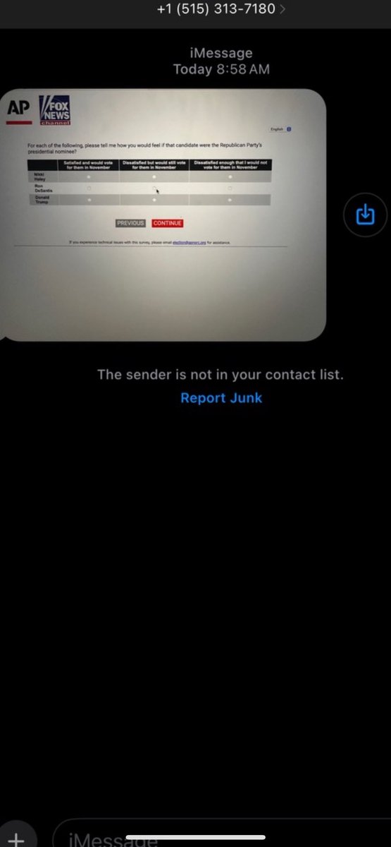 VivekGRamaswamy's tweet image. RIGGED. Fox &amp;amp; AP just sent a broad “voter attitudes” poll on the eve of the caucus, which they’ll report on TV right before the Iowa caucus. It leaves one candidate off the list. Stick it to the media &amp;amp; shock the world at the Iowa caucus tonight. ⁦@elonmusk⁩
