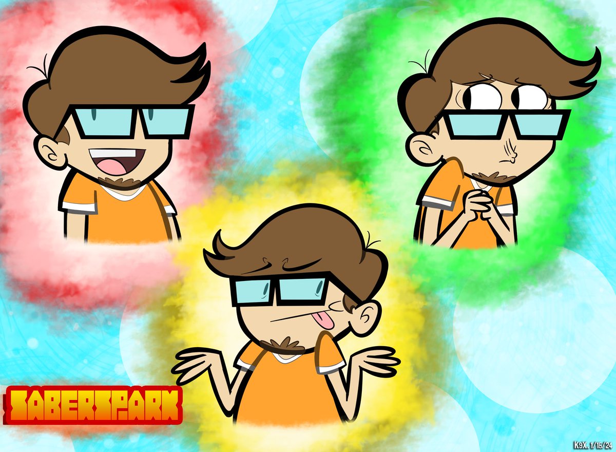 Drew a fanart for @Saberspark as a warmup