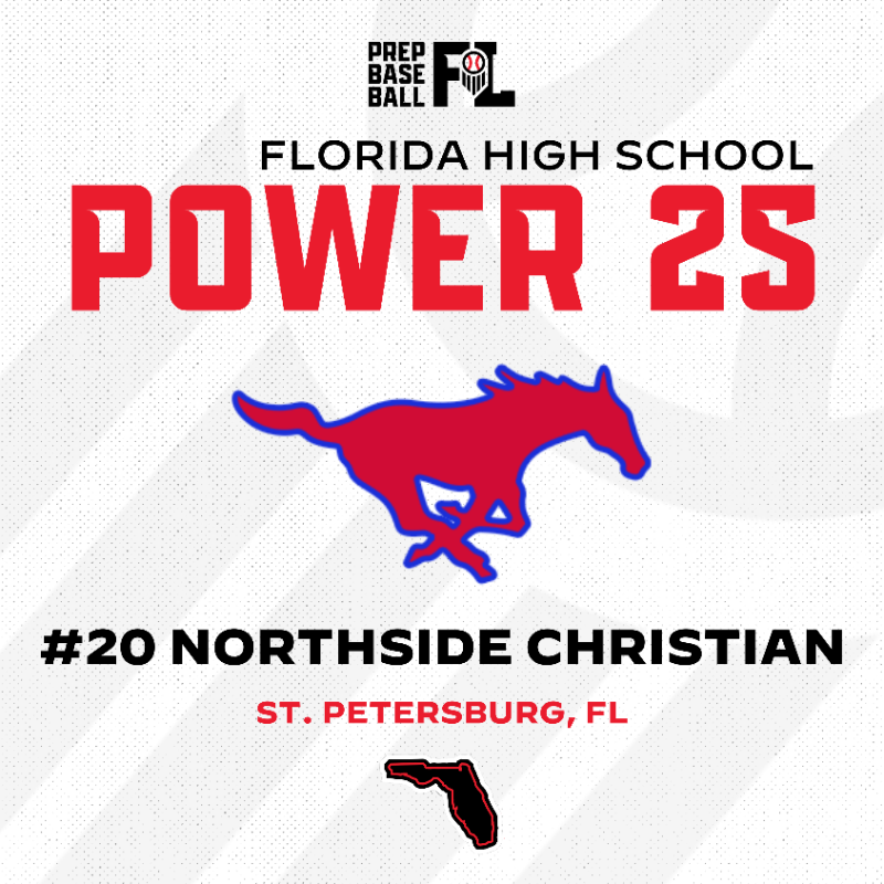 PrepBaseballFL's tweet photo. 2024 Power25 Countdown: No. 20 Northside Christian

The Mustangs return 8 seniors who look to overcome a tough schedule and make a deep playoff run in 2024.

@_NCSBaseball 

Click to view the team preview ⬇️