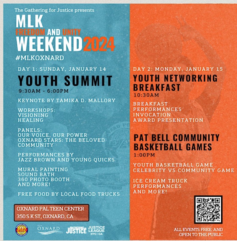 Thank you <a href="/CityofOxnard/">City of Oxnard</a> and  <a href="/Gather4Justice/">The Gathering for Justice</a> for making sure we celebrate the life of Dr. Martin Luther King Jr. Great to see Past, Present and Future Yellowjackets be a part of this MLK Freedom and Unity Weekend. <a href="/ohs_jackets/">Oxnard High School</a>