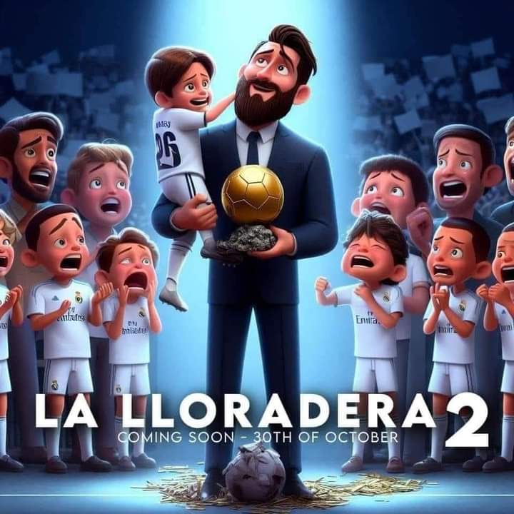 Ni 24 horas ha aguantado el madridismo sin llorar .

𝐋𝐄𝐎 𝐌𝐄𝐒𝐒𝐈 𝐄𝐒 𝐄𝐋 𝐓𝐇𝐄 𝐁𝐄𝐒𝐓 𝟐𝟎𝟐𝟑