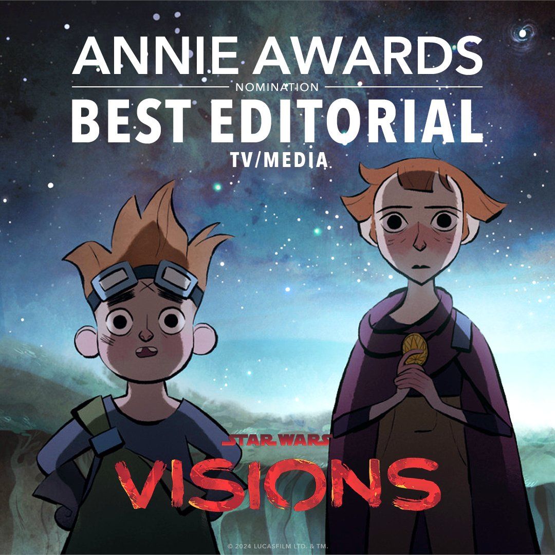 PaulYoung99's tweet photo. This is Amazing! Just like the @CartoonSaloon  #ScreechersReach Crew who helped me on my directorial debut! 😘 I am so grateful to them all. Well done @richie_cody  for his best Editorial nomination. Thank you team @Lucasfilm and all @starwars Annies here we come! Party on! 🕺💃 https://t.co/sWJwfyfq6r