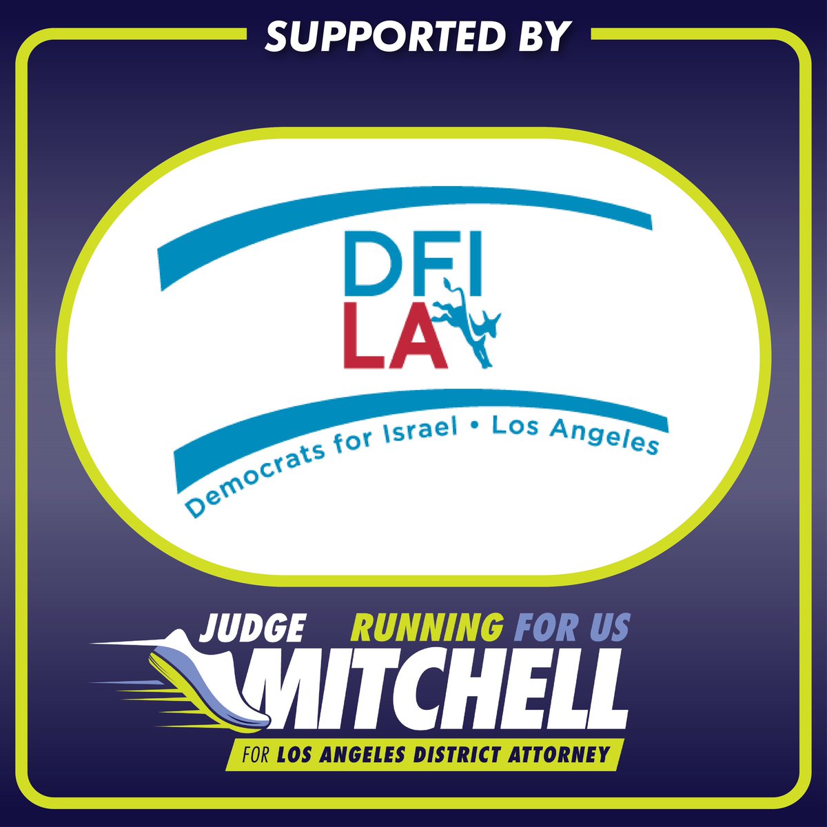 thejudge4da's tweet image. Democrats For Israel Los Angeles Supports Judge Craig Mitchell for Los Angeles County District Attorney.

#TheJudge #Judge #DistrictAttorney #LosAngeles #DA #LA #Justice #Equity #Reform #Safety