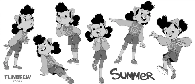 The last main character i did for   is this cutie, Summer :3 