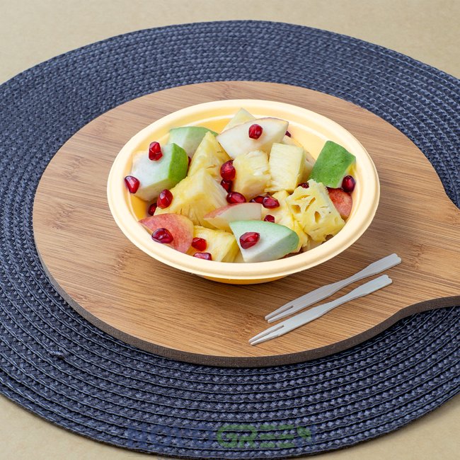 Introducing our 16 oz Bagasse Exclusive Yellow Bowl – a sustainable and stylish choice for your dining experience! 🌿  #SustainableLiving #EcoFriendlyDining #yellowbowlmagic