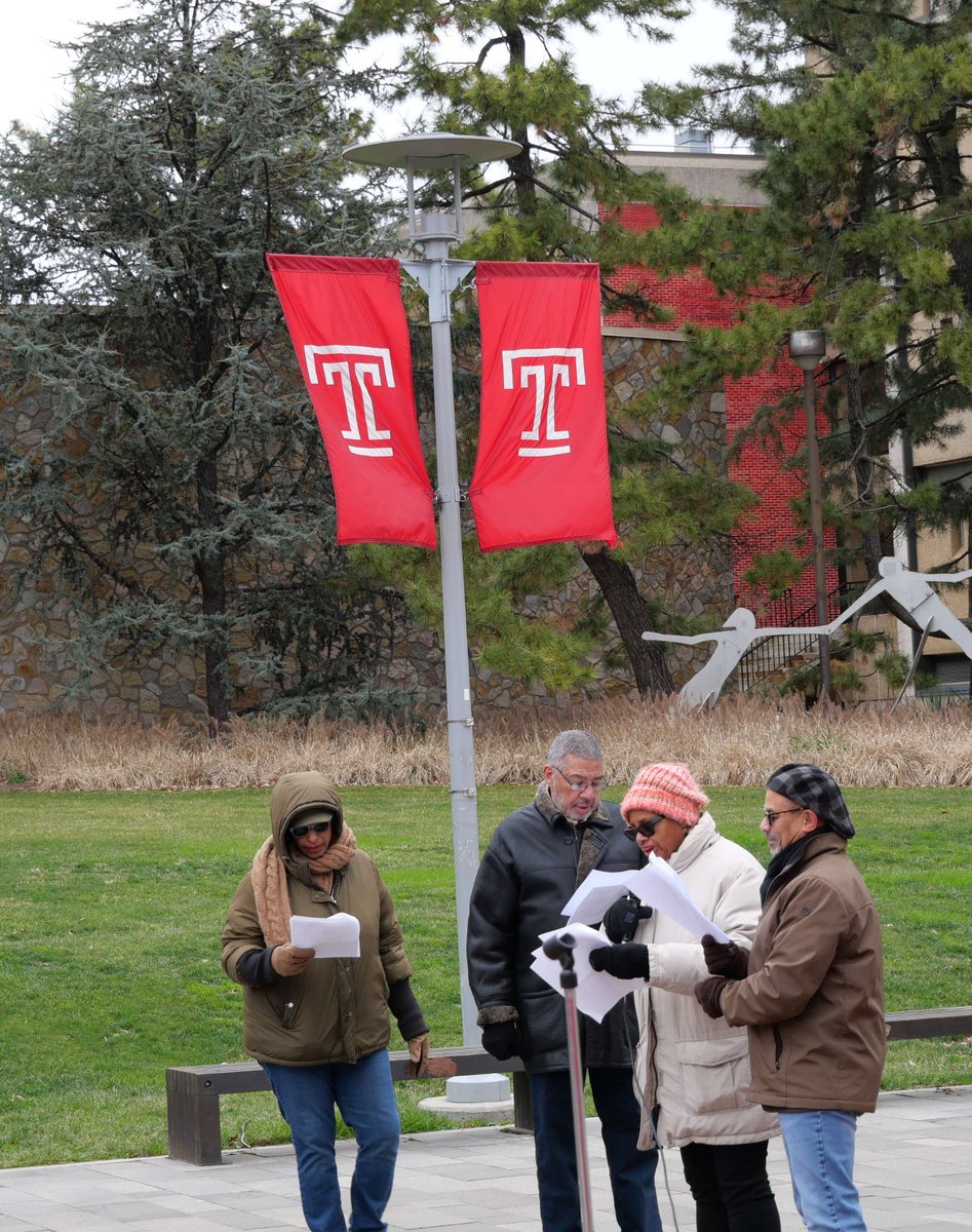 CST_TempleU's tweet photo. Reflecting on the past, embracing the present, and working towards a brighter future together. #MLKDay #CampusUnity #TempleUniversity #Service #Community https://t.co/kWw85CP6KR