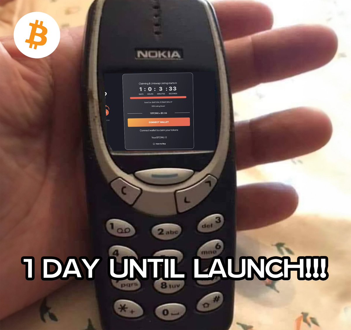 btcinucoin's tweet photo. 1 DAY UNTIL TAKE-OFF! 🚀

How much do you think we will rise? 

#memecoin #shibainu #dex https://t.co/EXJW2wiA3F