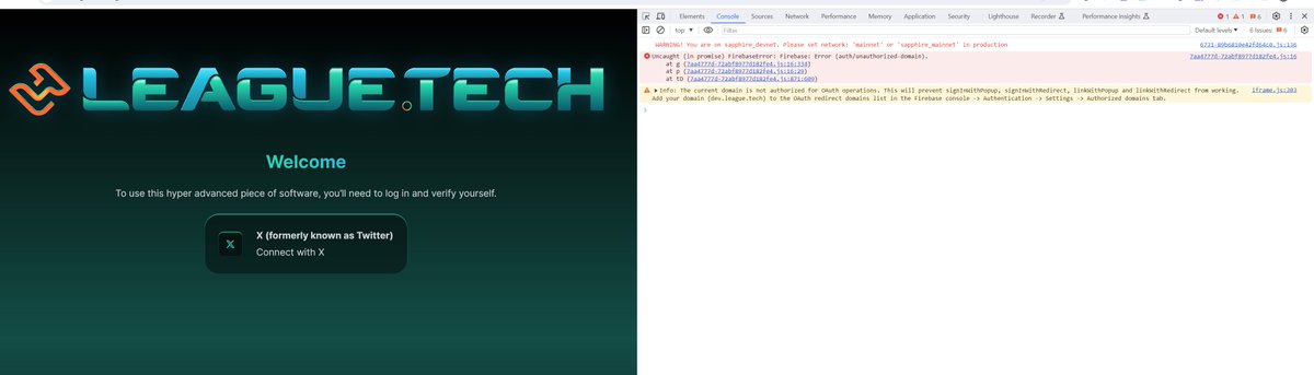 AdonisVill57381's tweet photo. @LeagueTechSoFi @MetisDAO Issue with your Firebase DB: https://t.co/K5cRhNpj7t