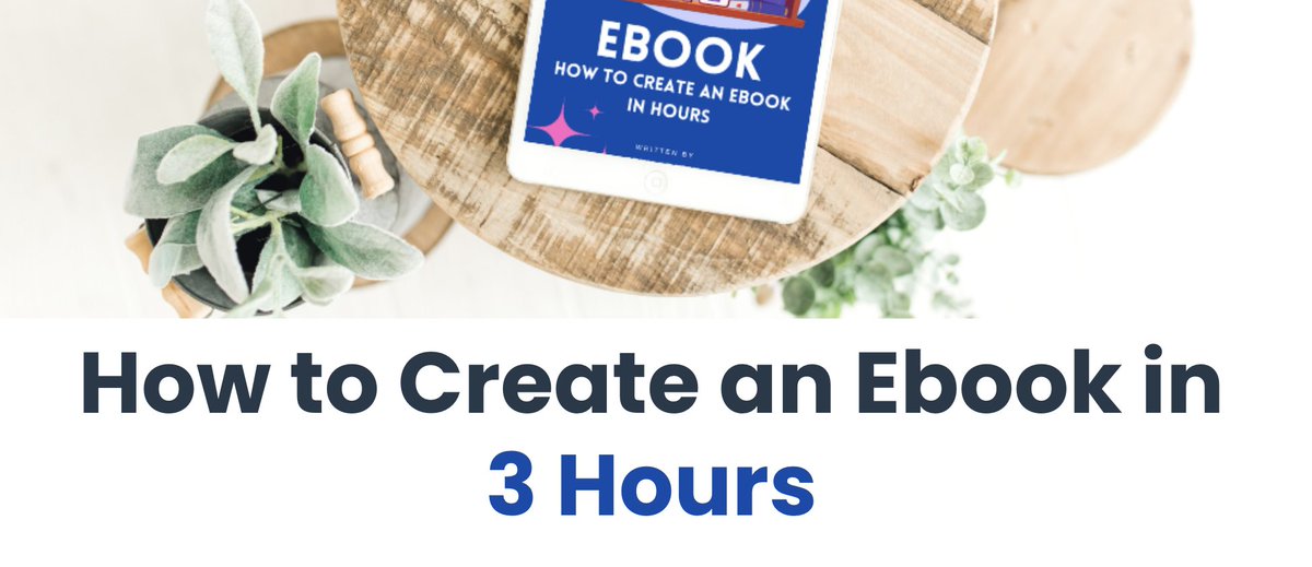 I wrote an ebook about writing ebooks, haha. It details my strategy for creating ebooks in hours, called 3-Hour Ebook.

-Step-by-step guide I’ve used to create the ebooks I sell on Gumroad
-Personal strategy

Like &amp; Reply “I’m in” and I’ll Dm it to you (must be following)