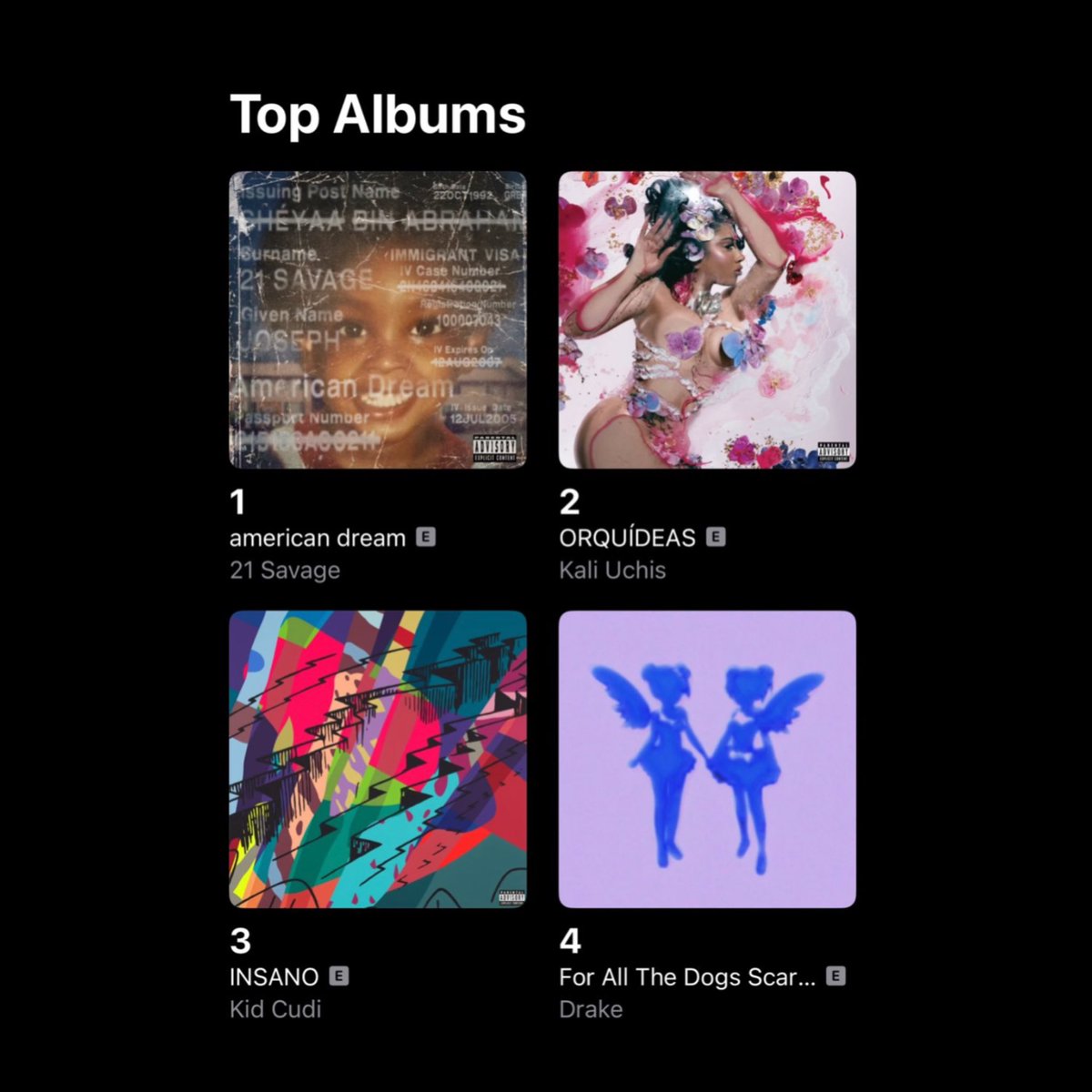 “ORQUÍDEAS” has now spend 4 consecutive days at #2 on Apple Music US.

— If she reaches #1, she would be the 2nd latin female artist ever to do so. STREAM please 🩷