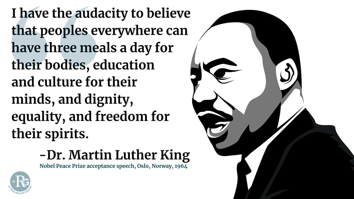 ResurgamTweets's tweet photo. Today, we honor the legacy of Dr. Martin Luther King Jr. — a champion of equality, justice, and positive change. 

Let's take this moment to reflect on the power of unity and compassion. Together, we can continue his dream of a more just and inclusive society. https://t.co/oBJ0QeHjwQ