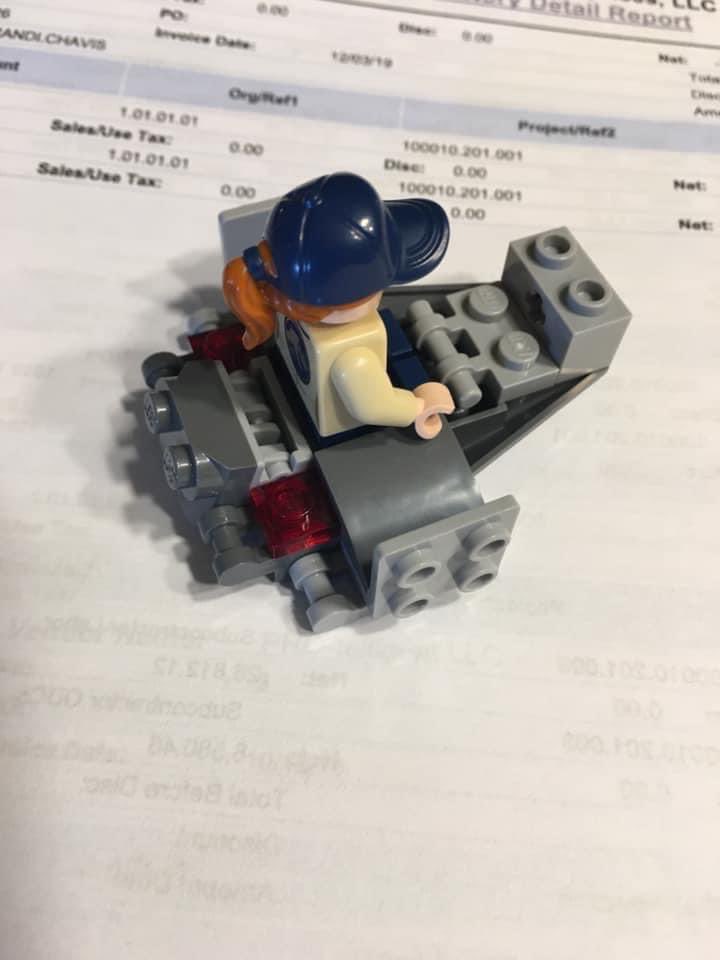 #TBT When you’re teleworking&amp; yr 5 yo nephew in the house u get gifts.Notice a female pilot.He talked me through where thrusts (his words not mine&amp; all that jazz are &amp;what they will do once I decide to take off. I was beyond impressed. <a href="/LEGO_Group/">LEGO</a> #legos #heknewtomakepilotfemale