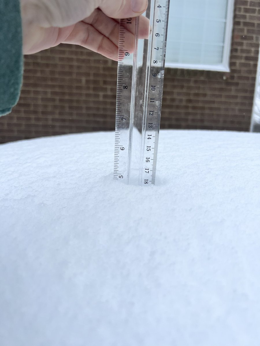 Finally stopped snowing in north Columbia. Check out the total! #tspotter