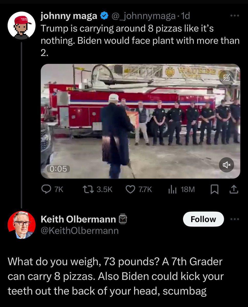 Keith Olbermann having a normal one