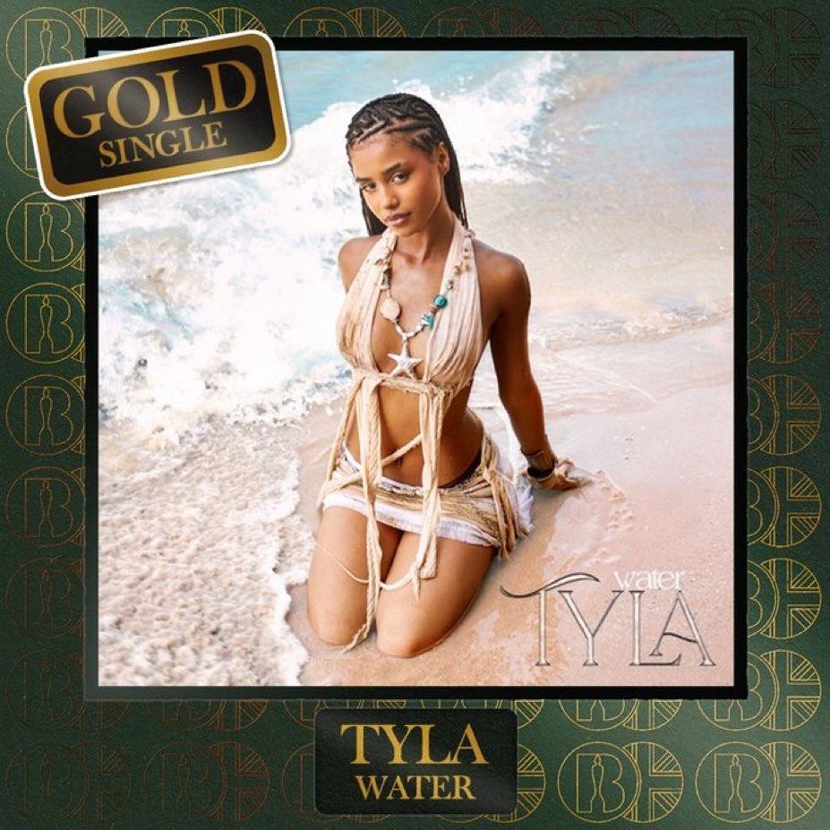 Tyla’s “Water” is now certified Gold in the UK.