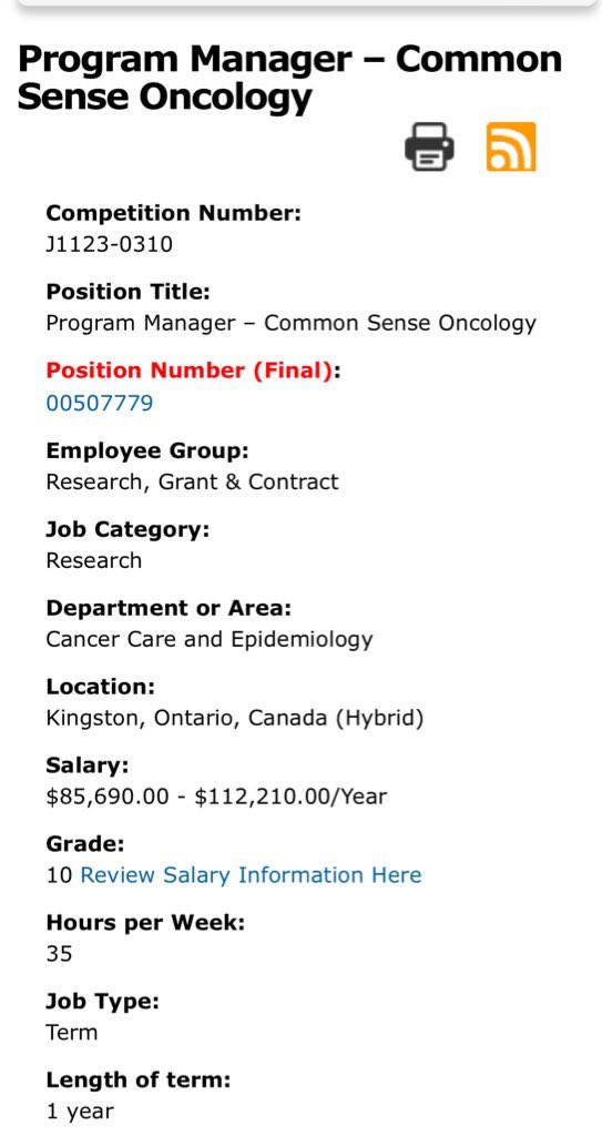 We are hiring! Come, work with us <a href="/csoncol/">Common Sense Oncology</a> , and help us bring meaningful change to the policy, research, and practice of oncology. Plus, Kingston is a great place to work!

queensu.njoyn.com/CL4/in/share/J…