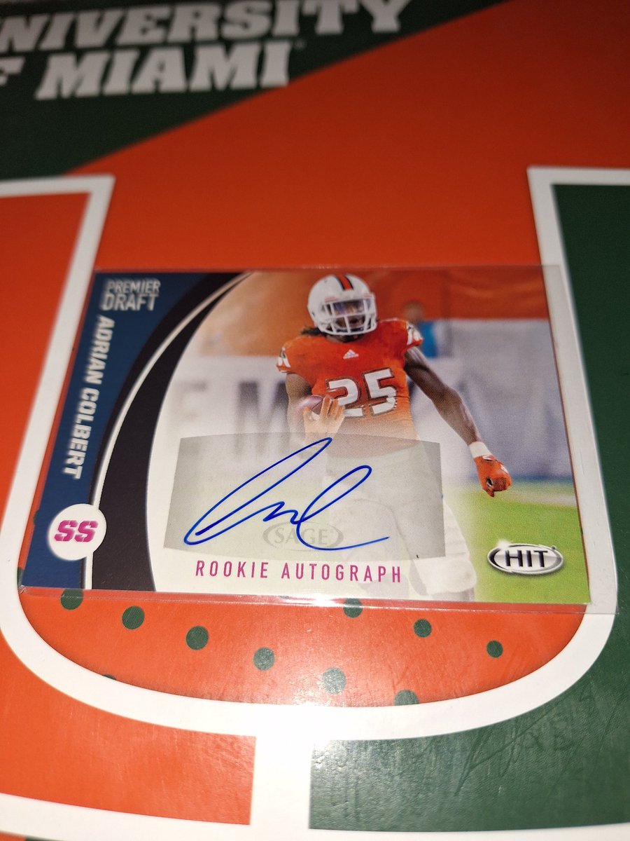 cardking305's tweet image. #adriancolbert 2017 hit premier draft autograph