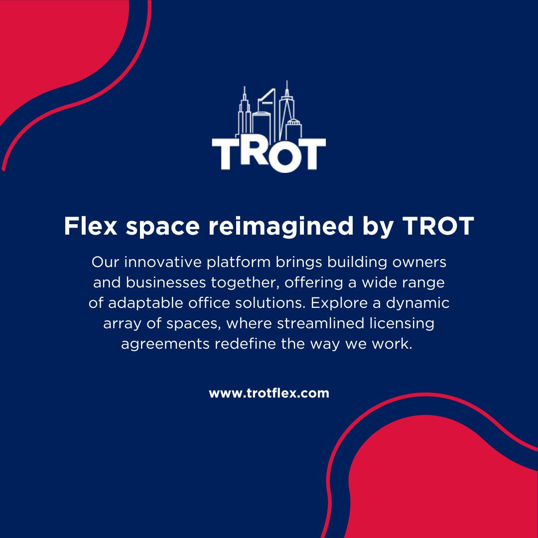 trotflex's tweet photo. 🏢 Our innovative platform aggregates diverse spaces, ensuring an extensive array of choices, while streamlined licensing agreements redefine workspace dynamics. #WorkspaceInnovation #TROTFlex https://t.co/hB9JLcEHuE