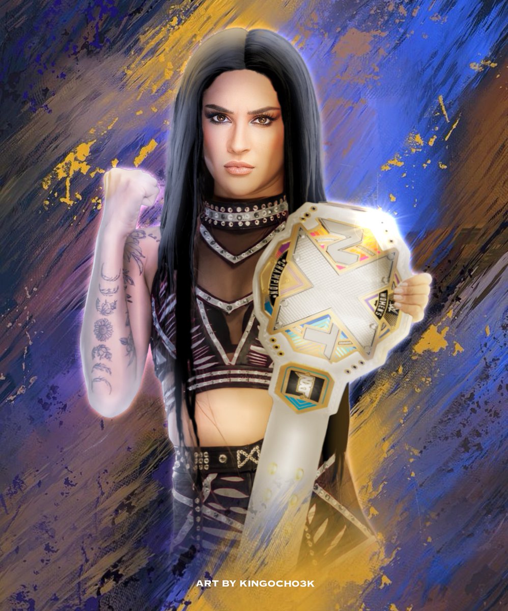 Once @ImKingKota is medically cleared to make her in ring return, I would love to see her go after the NXT Women’s Title and win it just to add some more gold in Damage Ctrl. #WWE #fanart