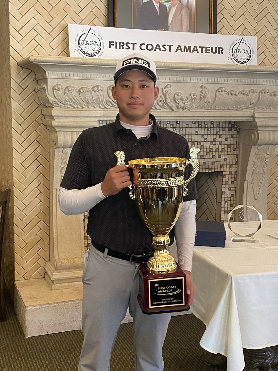 Purdue Mens Golf ๐โณ๏ธ (@purduemensgolf) on Twitter photo ๐ A CHAMP IN THE SUNSHINE STATE!
<a href="/kent_hsiao/">Kent Hsiao</a> wins the First Coast Amateur in Jacksonville by one shot.
๐: 71-69-65= 205 (-11)
โ
: Entered final round 2 off the lead. ๐ A CHAMP IN THE SUNSHINE STATE!
<a href="/kent_hsiao/">Kent Hsiao</a> wins the First Coast Amateur in Jacksonville by one shot.
๐: 71-69-65= 205 (-11)
โ
: Entered final round 2 off the lead.
