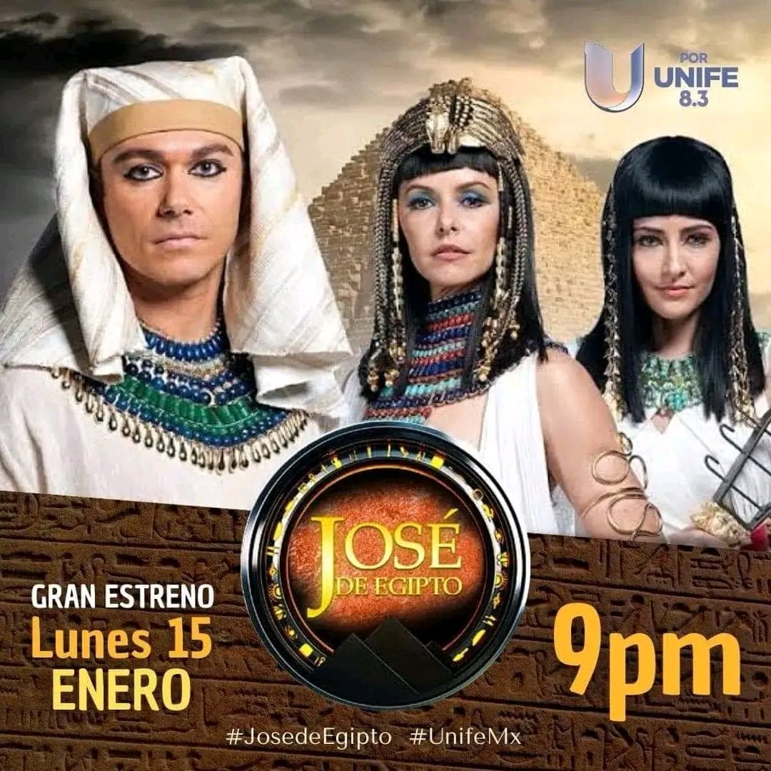 CynthiaGalmol's tweet photo. 📢📣 Corre la voz 🗣️ Hoy es el gran estreno #JosedeEgipto por el 8.3 #UnifeMx 📺🇲🇽
✨ La super recomendamos, esta buenísima 😁 https://t.co/aXEQXtUovE